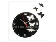 Critical Red Festival Art Acrylic Acrylic Wall Clock Home Outfit Stick Butterfly Wall Clock Wall Clocks