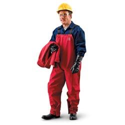 Ansell Large Red Sawyer-Tower Cpc Polyester Trilaminate Gore Chemical Protect...