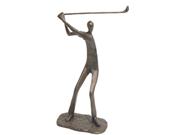 Male Golfer Bronze Figure