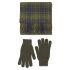 Barbour Men's Scarf and Glove Gift Box - Classic/Olive