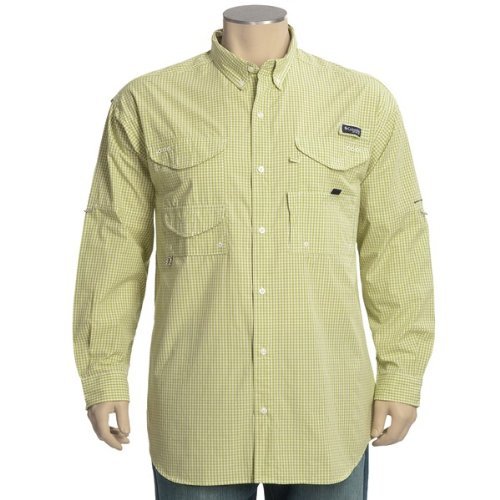 Columbia Sportswear Super Bonehead Classic Shirt - UPF 30, Long Sleeve (For Big and Tall Men) Leapfrog/Gingham 1X