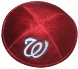 TES Washington Nationals Kippah. One Size. Red