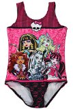 Timemory Girls Print One Piece Swimwear Swim Suits (Monster High #3 S)