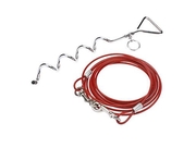 Stainless Steel Deadman With Stainless Steel Leash For Dogs