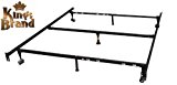 Kings Brand Furniture 7-Leg Adjustable Metal Bed Frame