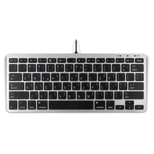 Matias One Keyboard - Wired/Wireless Connectivity - Bluetooth - USB 2.0 Interface - English (US) - Compatible with Computer, Cellular Phone, Tablet (Mac, Android, BlackBerry)