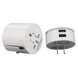 Sophia Global Compact Universal All-In-One International Double USB Travel Power Adapter Plug. USA: Cuba Jamaica Lebanon Maldives Mexico