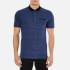 HUGO Men's Desaro Contrast Collar Polo Shirt - Royal Blue - XL