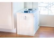 Age Pet Ecoflex Piedmont Raised Double Diner - Antique White