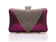 Kaxidy Vintage Rhinestone Evening Clutch Purse Bag Party Prom Wedding Evening Handbag