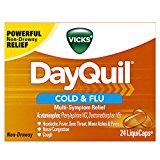 Vicks DayQuil Cough Cold & Flu Relief, 24 LiquiCaps (Packaging May Vary)