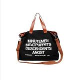 BONY. Casual New Star Bags tote bag casual canvas big bag fashion ladies should bag handbag (black)