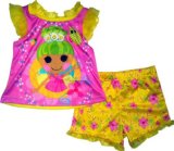 Lalaloopsy Girls Toddler Pix E Flutters 2 Piece Shirt & Short Pajama Set (3T)