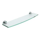 Gatco 4686 Channel Glass Shelf, Chrome