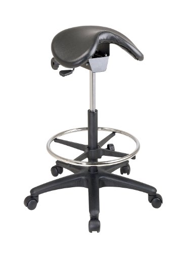 Pneumatic Drafting Chair with Adjustable Foot Ring
