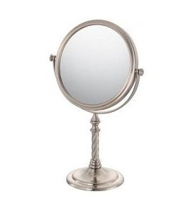 Swirl Stem Mirror - 7x (Brushed Nickel) (11