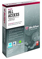 Mcafee Aai13emb1raa All Access Individual 2013 For Windows - Complete Package - 1 User