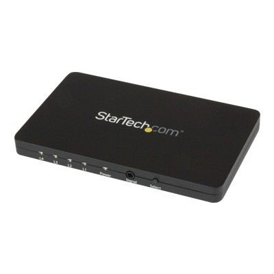 Startech.com Vs421hd4k Automatic Video Switch W/ Aluminum Housing And Mhl Support - 4k 30hz - Video/audio Switch - 4 X Hdmi - Desktop - Ac 100/230 V