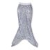 Kids Mermaid Tail Skirt, Silver Medium By Shade Critters
