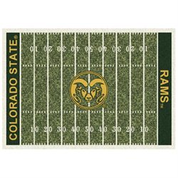 5'4 x 7'8 Rectangular Made-to-Order Machine Made American NCAA Colorado State Rams Collection Rug