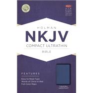 Nkjv Compact Ultrathin Bible, Cobalt Blue Leathertouch