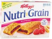 Kelloggâ€™s 35845 Nutri-grain Cereal Bars, Raspberry, Indv Wrapped 1.3oz Bar, 16 Bars/box