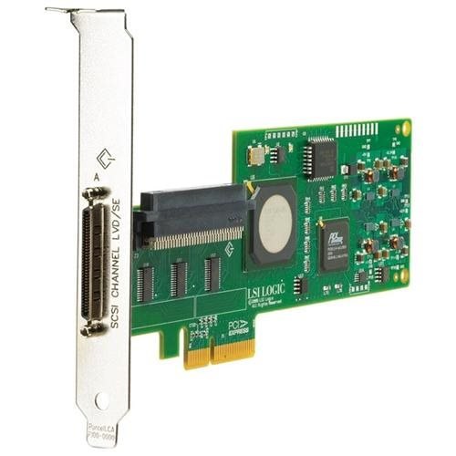 HP SC11Xe Single Channel Ultra 320 SCSI Controller - PCI Express x4 - Up to 320MBps - 1 x 68-pin VHDCI (mini-Centronics) Ultra320 SCSI - SCSI External, 1 x 68-pin HD-68 Ultra160 SCSI - SCSI Internal
