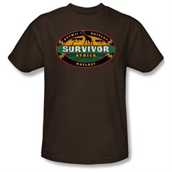 Mens SURVIVOR Short Sleeve AFRICA XLarge T-Shirt Tee