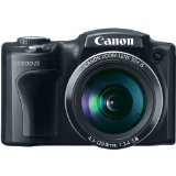 Canon PowerShot SX500 IS 16.0 MP Digital Camera with 30x Wide-Angle Optical Image Stabilized Zoom and 3.0-Inch LCD (Black) (OLD MODEL)
