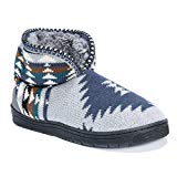 MUK LUKS Men's Mark Slippers, Grey, Medium (10-11) Medium US