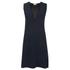 Sonia by Sonia Rykiel Women's Fishnet V-Neck Dress - Navy/Black - S