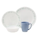 Corelle Livingware 16-Piece Dinnerware Set, Country Cottage, Service for 4
