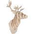 Wooden Stag Head