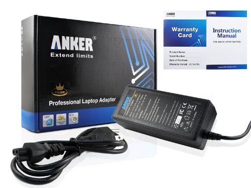 Anker® Golden AC Adapter   Power Supply Cord for Laptop HP Pavilion DV3 DV4 DV5 DV6 Series; Compaq Presario CQ40 CQ45 CQ50 CQ60; Pavilion G42 G62 G4 G6 G7 G6x G50 G60 G70, HDX16 HDX9000; ProBook 4530s 4520s 4525s 4430s 4510s 4730s 4535s; Compaq NX6310 NX6325 NX7300 NX7400, NC4400 NC6320 NC6400, 6320 6730 6510, 8510P 8530W; Omnibook 300 600 800 Fits 463958-001 463552-002 PA-1650-02HN [DC18.5V 3.5A 65W 7.4*5.0mm Central Pin]