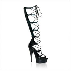 Delight-698 Sandal in Black / Black - Size: 9