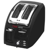 T-fal 874600 Classic Avante 2-Slice Toaster with Bagel Function, Black