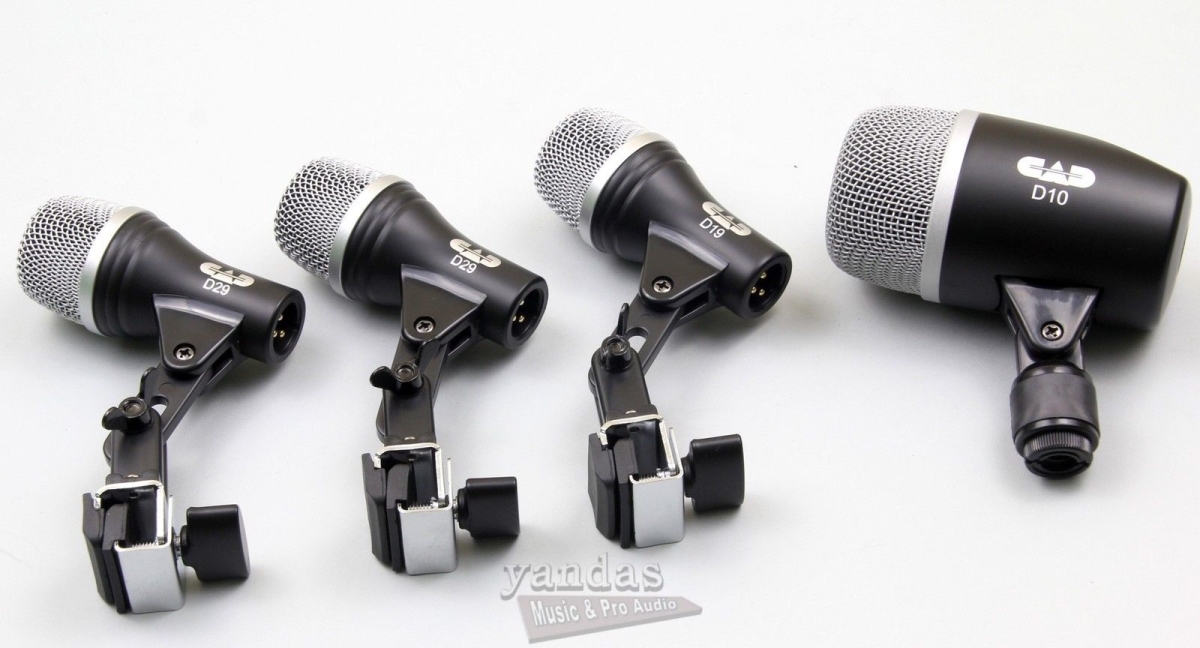 Cad Microphones CD-STAGE4 Microphone - 4-Piece Drum Kit, Pack of 2