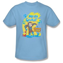 Mens CURIOUS GEORGE Short Sleeve MESSY GEORGE XLarge T-Shirt Tee