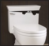 Toilet Monster Bathroom wall art decal sticker funny kids vinyl decal potty training