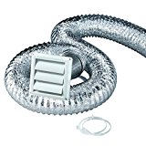 Deflecto Dryer Kit Vent Kit, Clothes Dryer Transition Duct, 4