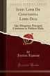 Iusti Lipsi De Constantia Libri Duo: Qui Alloquium Praecipuè Continent In Publicis Malis (classic Reprint)
