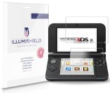 iLLumiShield - Nintendo 3DS XL Screen Protector Japanese Ultra Clear HD Film with Anti-Bubble and Anti-Fingerprint - High Quality (Invisible) LCD Shield - Lifetime Replacement Warranty - [3-Pack] OEM / Retail Packaging