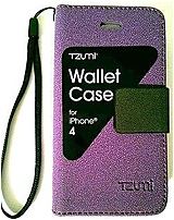 Tzumi 3325-u/wm Wallet Case For Apple Iphone 4 Smartphone - Purple