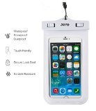 JOTO Universal Waterproof Case Bag for Apple iPhone 6, 5S 5C 5 4S, Samsung Galaxy S5, S4, S3, Samsung Note 4 /3 / 2 / 1, HTC One M8 (2014), M7 (2013), HTC One Max, LG G2, G3, Nexus 5, 4, Sony Xperia Z1, Z2, Nokia Lumia 520, 630, 930, BlackBerry Z10, Z3, Motorola - Also fits other Smartphones up to 6.0