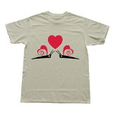 Flycro Men Schnecken Paar 100% Cotton Artist T-Shirt