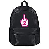 Fuck Breast Cancer College Bookbag Casual Nylon Lightweight School Backpack Bag Purse