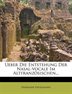 Ueber Die Entstehung Der Nasal-vocale Im Altfranzösischen...