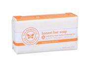 The Honest 1586643 5 Oz Hydrating Shea Butter Cleansing Bar Soap, Tangerine Vanilla