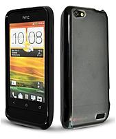 Technocel Htconevhgbk Hybrigel Protective Cover For Htc One V - Black, Clear