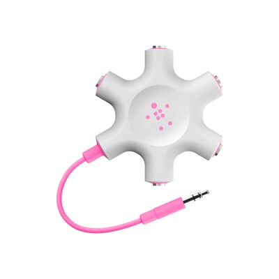 Belkin F8z274btpnk Rockstar - Headphones Splitter - Stereo Mini Jack (m) To Stereo Mini Jack (f) - Pink